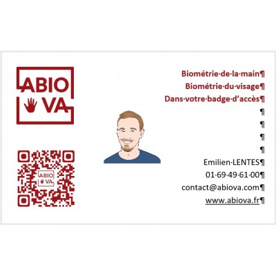 Badges personnalisés format carte