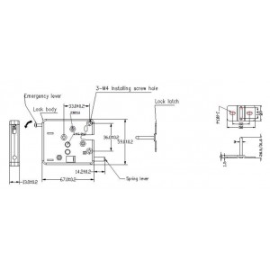 Verrou électrique 12V faibles dimensions