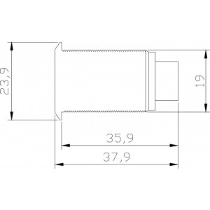 Bouton poussoir sans contact à détection infra rouge dimensions