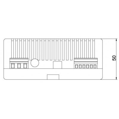 Dimensions alimentations 12v 3A avec chargeur de batterie pour le contrôle d'accès