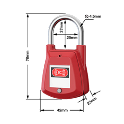 Cadenas à badge NFC étanche économique